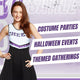 Purple Cheerleader Outfit