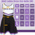 Purple Cheerleader Outfit