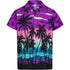 Purple Short Sleeve Hawaiian Shirt for Men - Aloha Shirt