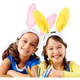 Rabbit Ears Headband (Pack of 6, Different Colours)