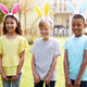 Rabbit Ears Headband (Pack of 6, Different Colours)