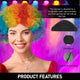 Rainbow-Afro-Wig