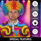 Rainbow-Afro-Wig