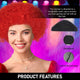 Red-Afro-Wig