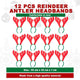 12 x Reindeer Antlers Christmas Headbands
