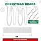 8 Meters Silver Christmas Tree Beads