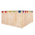 276 x 76cm Hawaiian Grass Table Skirt With Hibiscus Flowers