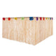 276 x 76cm Hawaiian Grass Table Skirt With Hibiscus Flowers