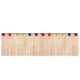 276 x 76cm Hawaiian Grass Table Skirt With Hibiscus Flowers