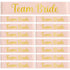 12 x Rose Gold Deluxe Team Bride Sashes