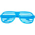 Neon Turquoise Shutter Shades
