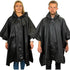 Hooded Waterproof Poncho Pullovers in Black (Pack of 2)