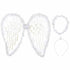 White Fairy Angel Wings With Gold Glitter and Halo Headband Set