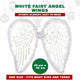 White Angel Wings and Halo 