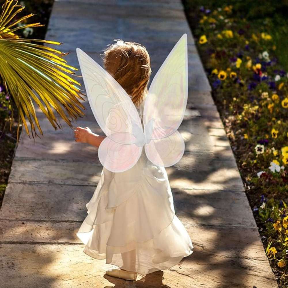 White Fairy Elf Wings for Kids & Adults Redstar Fancy Dress White Fairy Elf Wings for Kids & Adults Redstar Fancy Dress