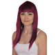 Wine Red Long & Straight Wig for Women