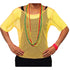Neon Yellow Mesh Top for Women