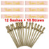 12 x Rose Gold Team Bride Sashes + 15 Gold Willy Drinking Straws