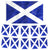 scotland flag and bunting