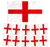 England Flag & Bunting Set -  Euros 2024 England Decorations